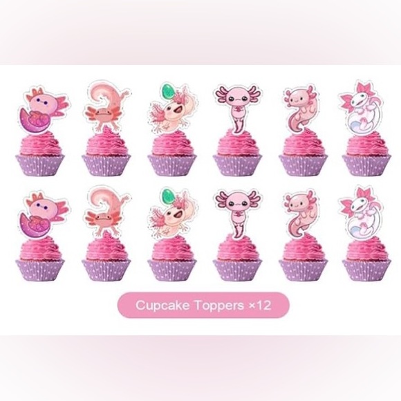 🎄 5 for $25 🎄Axolotl Birthday decorations - Picture 9 of 13